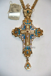 Крест латунный в позолоте
