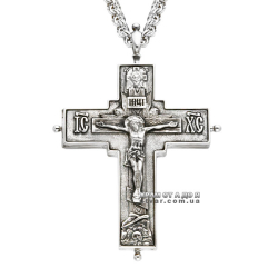 Крест серебряный с цепью