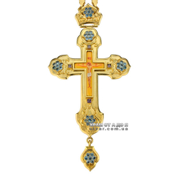 Крест наперсный латунный