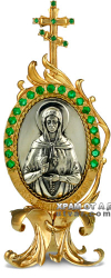 Икона серебряная с образом Святой блаженной Матроны Московской
