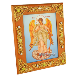 Икона прикроватная серебряная Ангел Хранитель