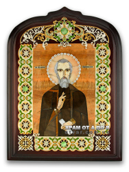 Икона с образом Святого преподобного Сергия Радонежского