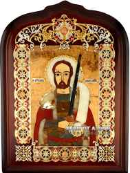 Икона с образом Святого князя Александра Невского