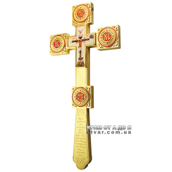 Крест напрестольный латунный