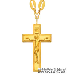 Крест протоиерейскийдля священнослужителей латунный с цепью