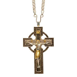 Крест для священника латунный с цепью