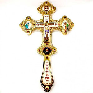 Крест напрестольный латунный в позолоте арт. 2.7.1302лп