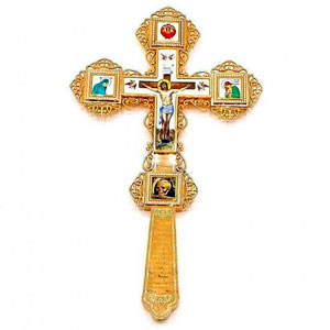 Крест Напрестольный латунный в позолоте арт. 2.7.1251лп