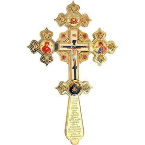 Крест Напрестольный латунный в позолоте арт. 2.7.1075лп