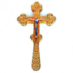 Крест латунный в позолоте арт. 2.7.0831лп