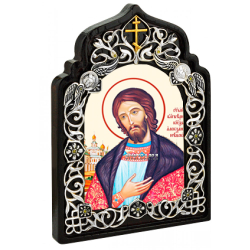Икона латунная Св Благоверный Князь Александр Невский