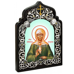 Икона латунная Святая блаженная Матрона Московская