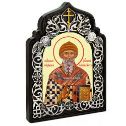 Икона латунная Святитель Спиридон