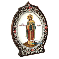 Икона латунная Святая великомученица Варвара