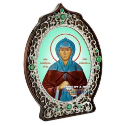 Икона латунная Святая Анна