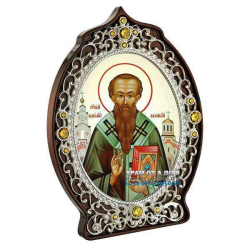 Икона латунная Святитель Василий Великий